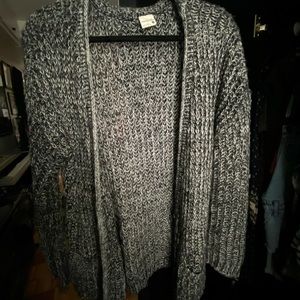 Black and Grey Knit Sweater